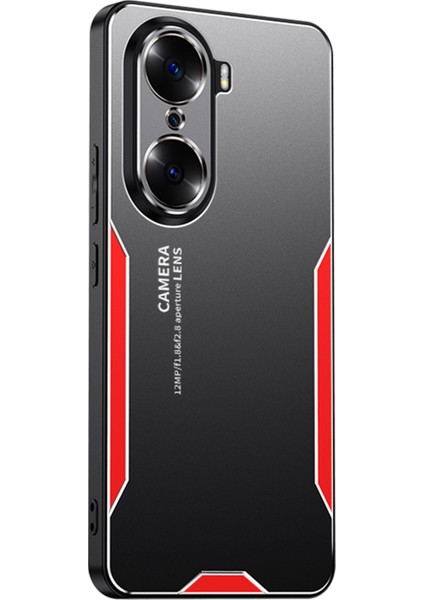 Honor 60 Pro Anti-Düşme Telefon Kılıfı Hassas Lens Korumalı-Kırmızı (Yurt Dışından)