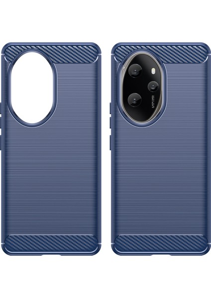 Honor 100 Pro 5g Kılıf Karbon Fiber Fırçalanmış Tpu Telefon Kılıfı-Mavi (Yurt Dışından) modelleri