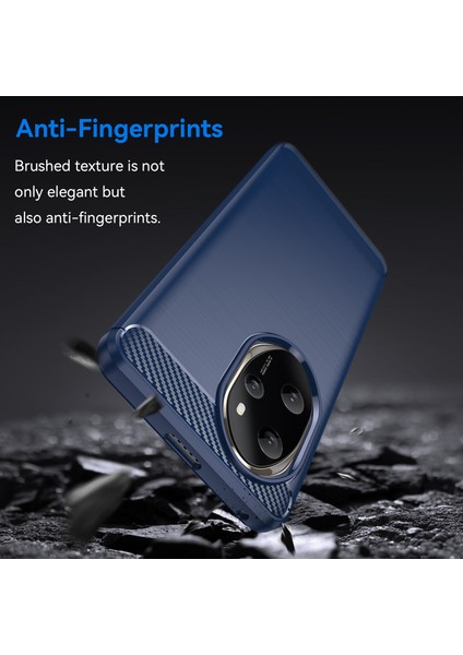 Honor 100 Pro 5g Kılıf Karbon Fiber Fırçalanmış Tpu Telefon Kılıfı-Mavi (Yurt Dışından) indirimleri