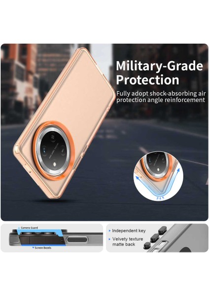 Honor X60 Pro 5g Kılıf Pc+Tpu+Pet Mat Düşmeye Karşı Dayanıklı Telefon Arka Kapağı-Turuncu (Yurt Dışından) fiyatları