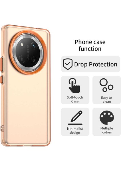 Honor X60 Pro 5g Kılıf Pc+Tpu+Pet Mat Düşmeye Karşı Dayanıklı Telefon Arka Kapağı-Turuncu (Yurt Dışından) fırsatları