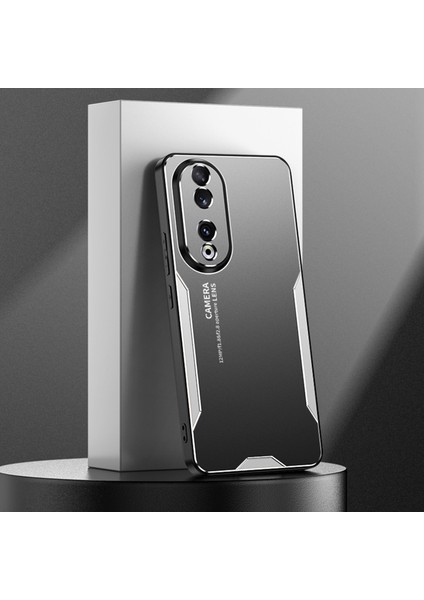 Honor 90 Kılıf Düşmeye Karşı Dayanıklı Alüminyum Alaşım + Tpu + Pc Koruyucu Kabuk Petek Delikli - Gümüş (Yurt Dışından) indirimleri