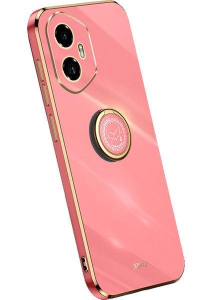 Xınlı For Honor 300 Kılıf Halka Ayaklı Elektrokaplama Tpu Telefon Kılıfı-Kırmızı (Yurt Dışından)