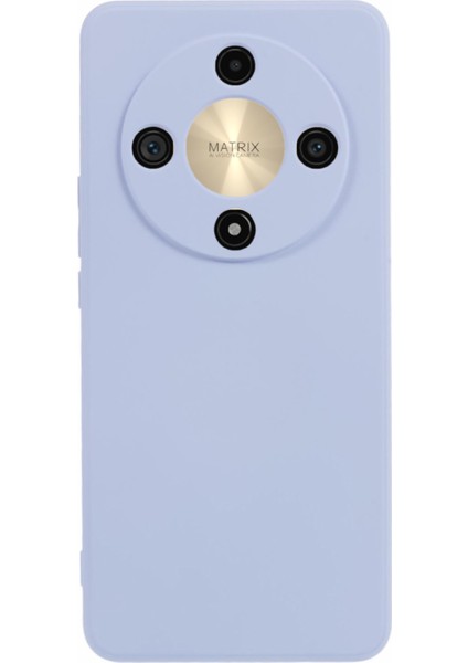 Honor X9B 5G/X50 5g/magic6 Lite 5g Tpu Kılıf Ince Fit Fiber Astarlı Telefon Kılıfı (Hassas Lens Kesiği)-Açık Mor (Yurt Dışından)