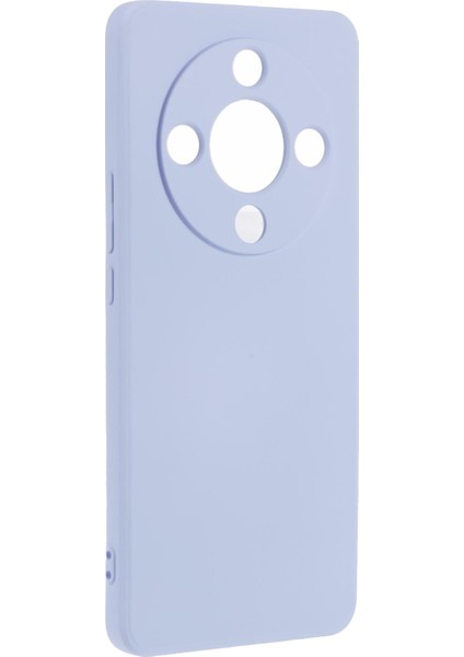 Honor X9B 5G/X50 5g/magic6 Lite 5g Tpu Kılıf Ince Fit Fiber Astarlı Telefon Kılıfı (Hassas Lens Kesiği)-Açık Mor (Yurt Dışından) modelleri