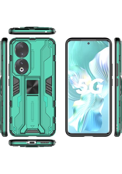 Honor 90 Düşmeye Karşı Telefon Kılıfı Kickstand Sert Pc+Yumuşak Tpu Koruyucu Kılıf-Yeşil (Yurt Dışından) indirimleri