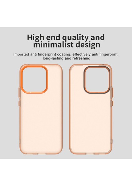 Honor X8C 4g Kılıf Pc+Tpu+Pet Mat Düşmeye Karşı Dayanıklı Telefon Arka Kapağı-Turuncu (Yurt Dışından) modelleri
