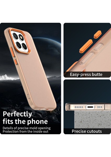 Honor X8C 4g Kılıf Pc+Tpu+Pet Mat Düşmeye Karşı Dayanıklı Telefon Arka Kapağı-Turuncu (Yurt Dışından) indirimleri