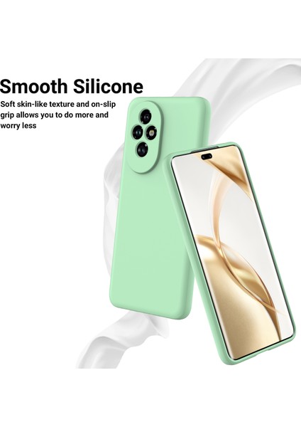 Honor 200 5g Neo Kılıf Düşmeye Karşı Dayanıklı Sıvı Silikon Telefon Kılıfı Askılı-Yeşil (Yurt Dışından) modelleri
