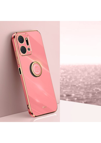 Xınlı For Honor X7A 5g Yüzük Tutucu Kickstand Yumuşak Tpu Kılıf Elektrokaplama Koruyucu Telefon Kılıfı-Kırmızı (Yurt Dışından) indirimleri