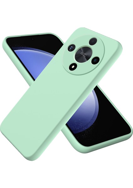 Honor X9B 5g/magic6 Lite 5g Kılıf Telefon Kılıfı Yumuşak Astarlı Sıvı Silikon Kabuk Kayışlı-Yeşil (Yurt Dışından) fiyatları