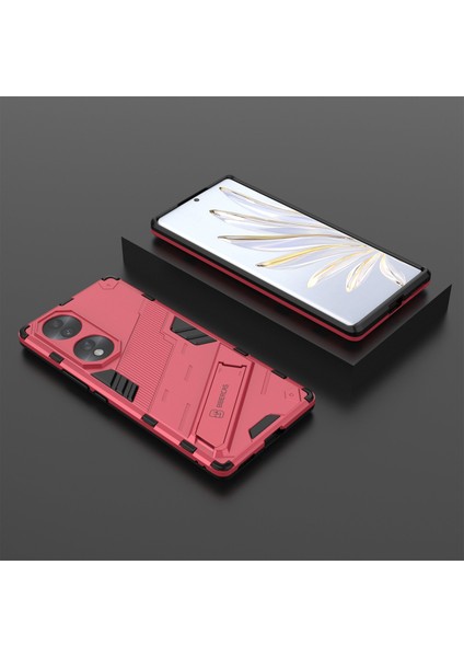 Honor 70 5g Tpu+Pc Şok Emici Kılıf Kickstand Telefon Kılıfı Koruyucu-Gül (Yurt Dışından) indirimleri