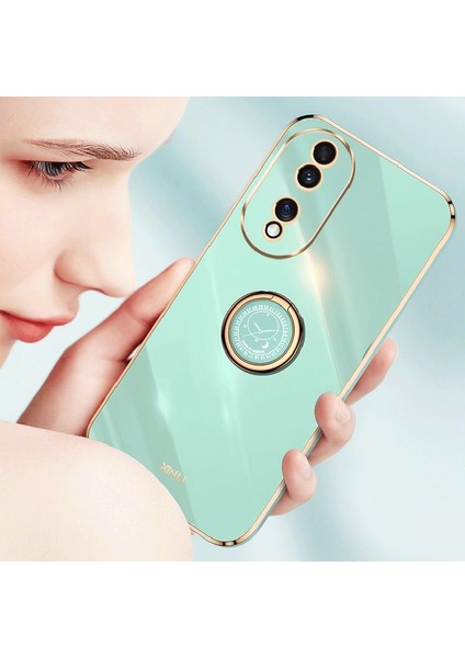Xınlı For Honor 90 Elektrokaplama Tpu Arka Kapak Çizilmez Telefon Kılıfı Halka Ayaklı-Mor (Yurt Dışından) modelleri