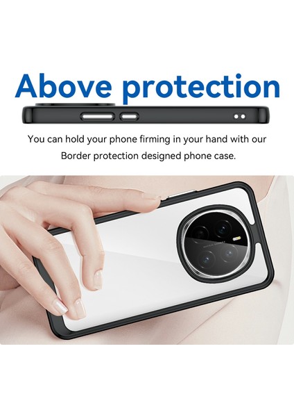 Honor Magic7 5g Kılıf Tpu+Akrilik Koruyucu Şeffaf Telefon Kılıfı-Siyah (Yurt Dışından) fırsatları