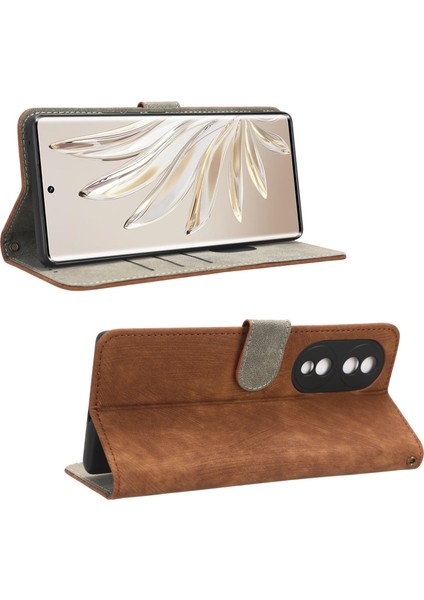 Honor 70 5g Rfıd Engelleme Pu Deri Cüzdan Telefon Kılıfı Katlanır Stand Kılıf El Kayışı Ile-Kahverengi (Yurt Dışından) indirimleri