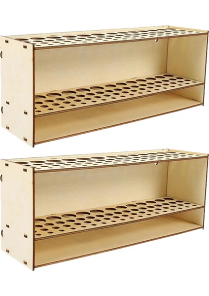 Boya Fırçası Standı Ahşap Boyama Fırçası Standı Masa Düzenleyici Raf Makyaj Fırçası Rafı Boyama Malzemeleri (Yurt Dışından)