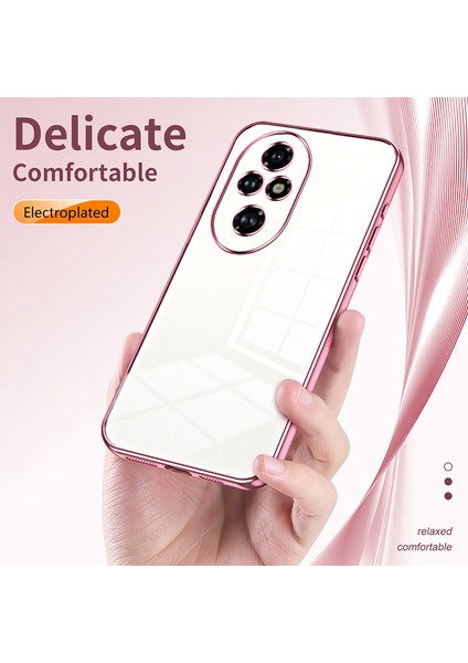 Honor 200 Pro 5g Kılıf Tpu Telefon Kılıfı Galvanik Çerçeve Kenar-Şeffaf (Yurt Dışından) indirimleri