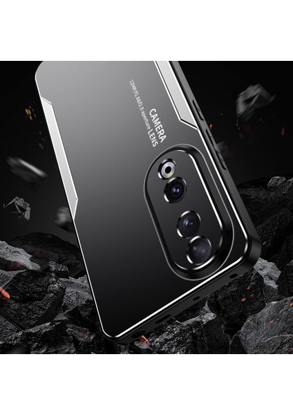 Honor 90 Pro Arka Kılıf Alüminyum Alaşımlı+Tpu+Pc Şok Emici Cep Telefonu Kılıfı-Mavi (Yurt Dışından) fiyatları