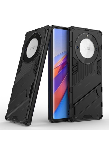 Honor Magic5 Lite 5G/X9A 5G/X40 5g Için Cep Telefonu Kılıfı, Destek Standı Tpu+Pc Koruyucu Cep Telefonu Kılıfı-Siyah (Yurt Dışından) fiyatları