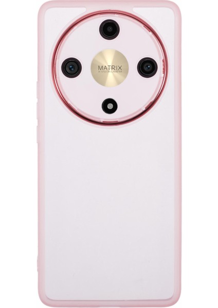 Dksm Serisi Honor Magic5 Lite 5G/X9A 5G/X40 5g Kılıf Esnek Tpu Telefon Kılıfı Kamera Koruması-Şeffaf Pembe (Yurt Dışından)