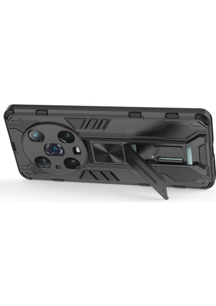 Honor Magic4 Pro 5g Hibrit Kickstand Telefon Kılıfı Sert Pc Yumuşak Tpu Şok Emici Kapak-Siyah (Yurt Dışından) fiyatları