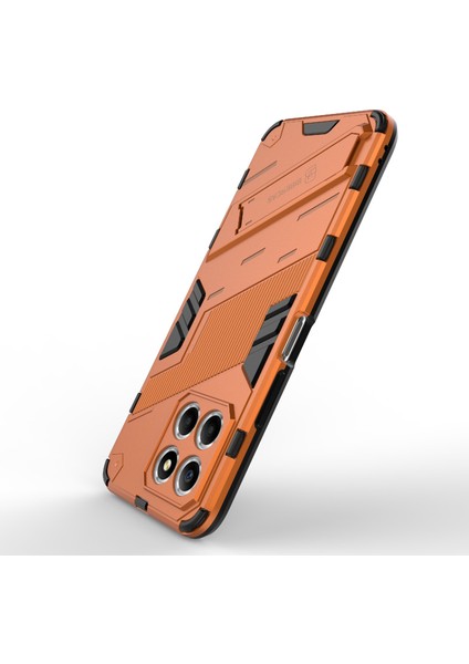 Honor X8 5g Için Kickstand Telefon Kılıfı, Sert Pc + Yumuşak Tpu Düşmeye Karşı Hibrit Koruyucu Kılıf-Turuncu (Yurt Dışından) indirimleri