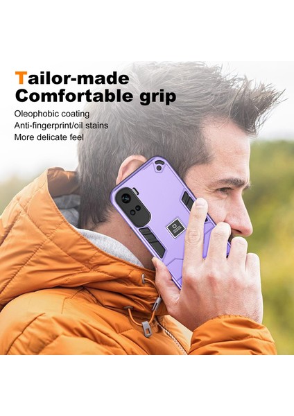 Honor 90 Lite 5g Kılıf Hibrit Çift Katmanlı 2'si 1 Arada Sert Pc Yumuşak Tpu Telefon Kılıfı-Mor (Yurt Dışından) fırsatları