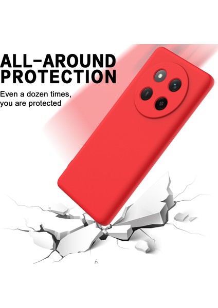 Honor X60 Pro 5g Kılıf Sıvı Silikon Telefon Arka Kapağı El Kayışı Ile-Kırmızı (Yurt Dışından) indirimleri