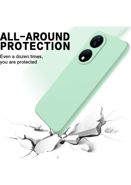 Honor Play 50 Plus 5G/X7B 4g/90 Akıllı Sıvı Silikon Kılıf Kayışlı Çizilmez Kapak-Yeşil (Yurt Dışından) fiyatları