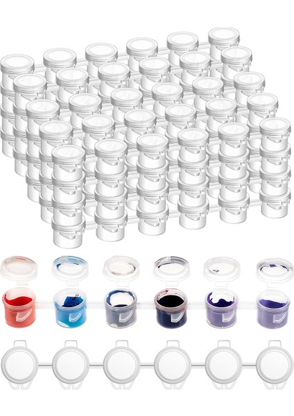 Kapaklı 120 Adet Boya Kabı, Kapaklı 40 Şerit Boya Kabı, El Sanatları Boya Depolama Sınıfı Için Akrilik Boya (Yurt Dışından)