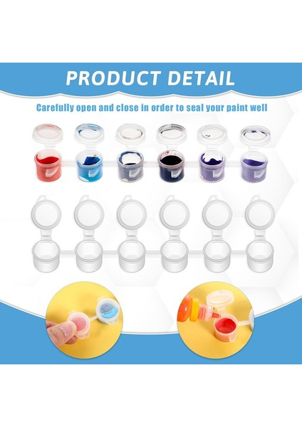 Kapaklı 120 Adet Boya Kabı, Kapaklı 40 Şerit Boya Kabı, El Sanatları Boya Depolama Sınıfı Için Akrilik Boya (Yurt Dışından) fırsatları