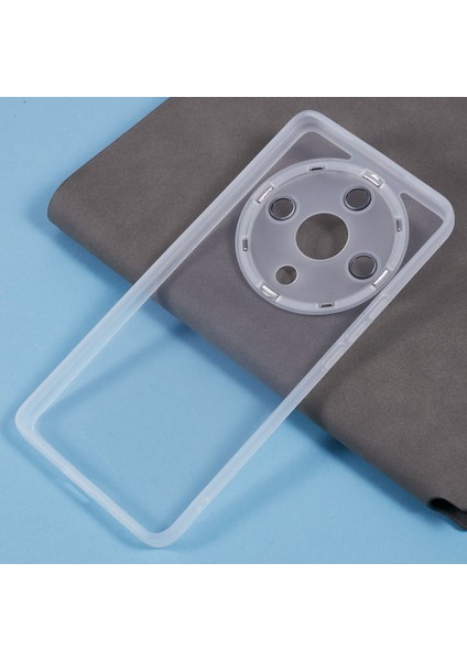 Dksm Serisi Honor Magic6 Lite 5G/X50 5G/X9B 5g Kılıf Elektrokaplama Kamera Çerçevesi Tpu Telefon Kılıfı-Şeffaf Beyaz (Yurt Dışından) modelleri