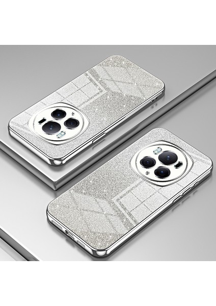 Honor Magic6 Pro 5g Cep Telefonu Kılıfları Degrade Parıltılı Elektrokaplama Tpu Kabuk-Gümüş (Yurt Dışından) indirimleri