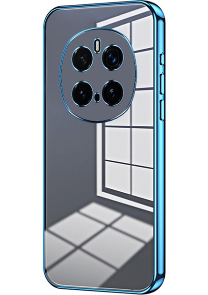 Honor Magic7 Pro 5g Kılıf Galvanik Çerçeve Yumuşak Tpu Telefon Kılıfı-Mavi (Yurt Dışından)