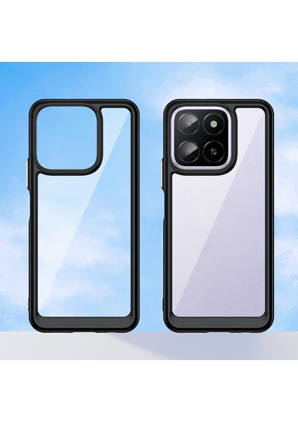 Honor X5B/X5B PLUS/X6A 4G/X6B 4g Kılıf Tpu+Akrilik Koruyucu Şeffaf Telefon Kılıfı-Siyah (Yurt Dışından) fiyatları