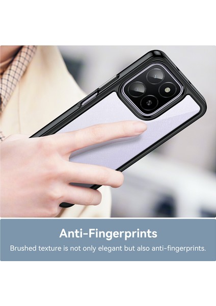 Honor X5B/X5B PLUS/X6A 4G/X6B 4g Kılıf Tpu+Akrilik Koruyucu Şeffaf Telefon Kılıfı-Siyah (Yurt Dışından) indirimleri