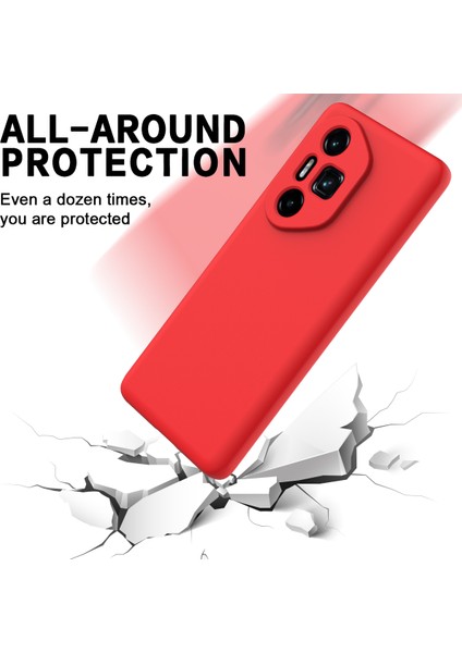 Honor 300 Ultra/honor 300 Pro Kılıf Sıvı Silikon Telefon Arka Kapağı El Kayışı Ile-Kırmızı (Yurt Dışından) indirimleri