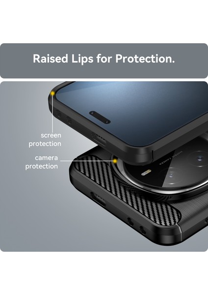 Honor Magic7 Pro 5g Kılıf Karbon Fiber Doku Fırçalanmış Parmak Izi Önleyici Telefon Arka Kapağı-Siyah (Yurt Dışından) indirimleri
