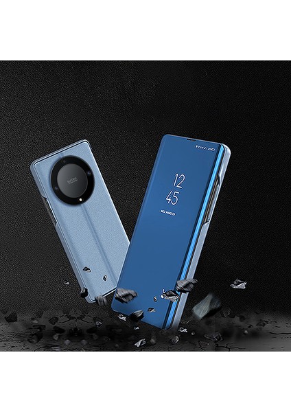 Honor X9B 5g/magic6 Lite 5G/X50 Pu Deri Iş Flip Kılıf Standı Görünüm Penceresi Telefon Kılıfı-Siyah (Yurt Dışından) fırsatları