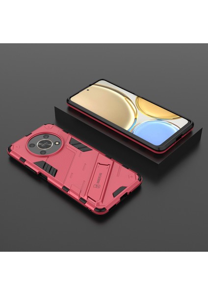 Honor X9 4G/5G/X30 5g Düşmeye Dayanıklı Hibrit Tpu+Pc Kılıfı Kickstand Koruyucu Telefon Arka Kapağı-Gül (Yurt Dışından) indirimleri