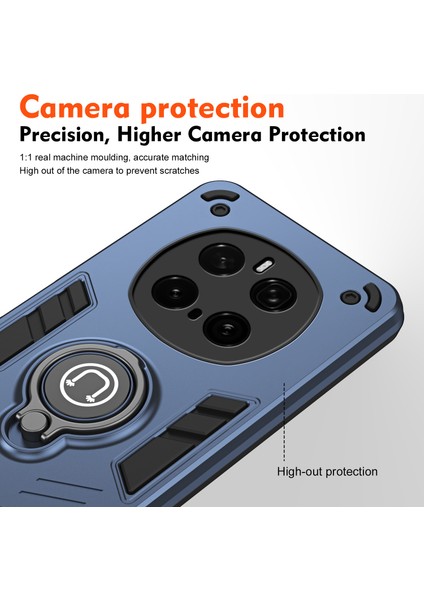 Honor Magic7 Pro 5g Kılıf Sürgülü Camshield Kickstand Pc+Tpu Telefon Kılıfı-Mavi (Yurt Dışından) modelleri