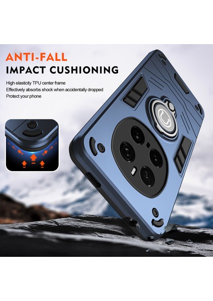 Honor Magic7 Pro 5g Kılıf Sürgülü Camshield Kickstand Pc+Tpu Telefon Kılıfı-Mavi (Yurt Dışından) fırsatları