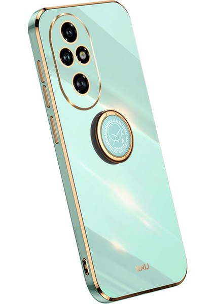 Xınlı For Honor 200 Pro 5g Kılıf Halka Ayaklı Tpu Telefon Kılıfı Galvanik Çerçeve-Camgöbeği (Yurt Dışından)