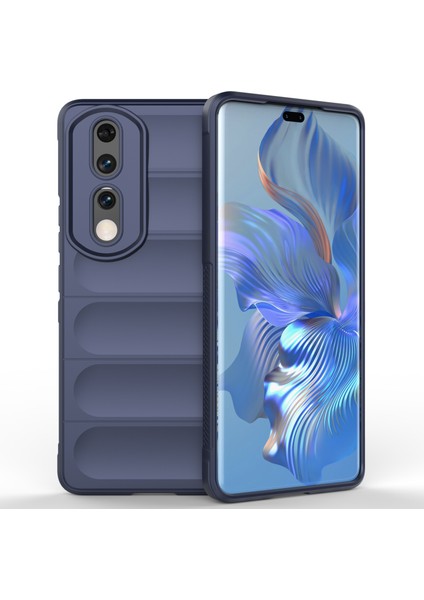Honor 90 Pro Için Esnek Tpu Telefon Kılıfı, Çizilmeye Dayanıklı Telefon Kabuğu Koruyucu Kılıf-Koyu Mavi (Yurt Dışından)