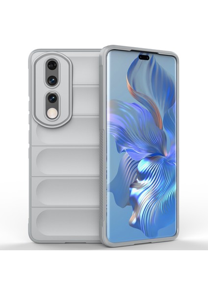 Honor 90 Pro Için Esnek Tpu Telefon Kılıfı, Çizilmeye Dayanıklı Telefon Kabuğu Koruyucu Kılıf-Açık Gri (Yurt Dışından)