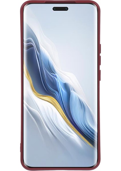 Honor Magic6 Pro 5g Kılıf Esnek Tpu Fiber Astarlı Telefon Kılıfı (Hassas Lens Kesiği)-Şarap Kırmızısı (Yurt Dışından) fiyatları