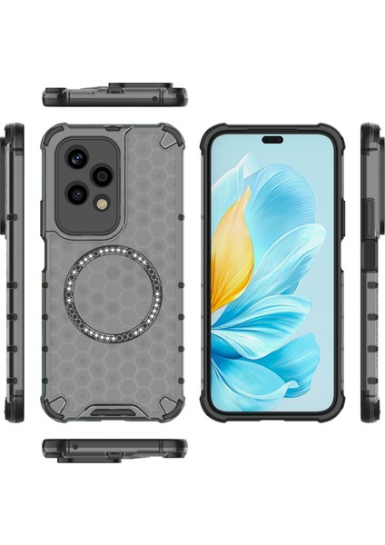 Honor 200 Lite Manyetik Kılıf Petek Tpu+Pc Cep Telefonu Kılıfı-Gri (Yurt Dışından) indirimleri