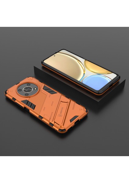 Honor X9 4G/5G/X30 5g Düşmeye Dayanıklı Hibrit Tpu+Pc Kılıfı Kickstand Koruyucu Telefon Arka Kapağı-Turuncu (Yurt Dışından) indirimleri