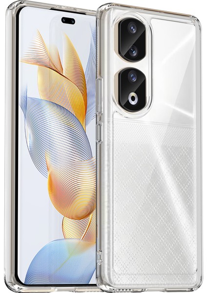 Honor 90 Pro Tpu+Akrilik Hibrit Telefon Kılıfı Şeffaf Arka Koruyucu Kapak-Şeffaf (Yurt Dışından)