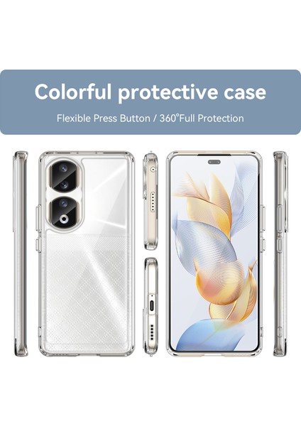 Honor 90 Pro Tpu+Akrilik Hibrit Telefon Kılıfı Şeffaf Arka Koruyucu Kapak-Şeffaf (Yurt Dışından) fiyatları